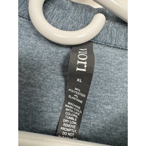 Vuori Polo Shirt Mens XL Blue Strato Tech Performance Tee Short Sleeve Athletic - Picture 4 of 10